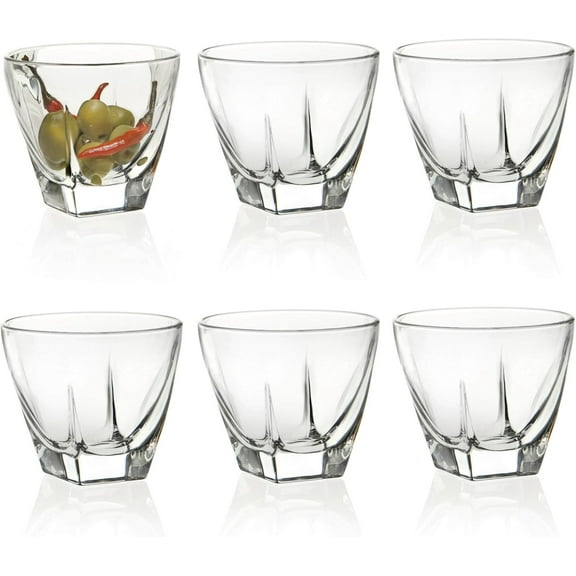 Barski - Glass Dessert - Tasters - Cups - Bowls - for Ice Cream or Fruits - Set of 6 Glasses - 5.5 oz. - Durable - Made In Europe