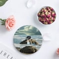thumbnail image 4 of RYLABLUE Mermaid Set of 6 Round Coaster for Drinks, Absorbent Ceramic Stone Coasters Cup Mat with Cork Base for Home Kitchen Room Coffee Table Bar Decor, 4 of 5