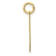 thumbnail image 2 of 14k Yellow Gold Medium Fancy Script Initial I Charm Pendant, 2 of 7