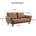 thumbnail image 7 of 71 Inch Sofa for Living Room Modern Sofa Loveseat Soft and Easily Assemble Couch Upholstered, 7 of 7
