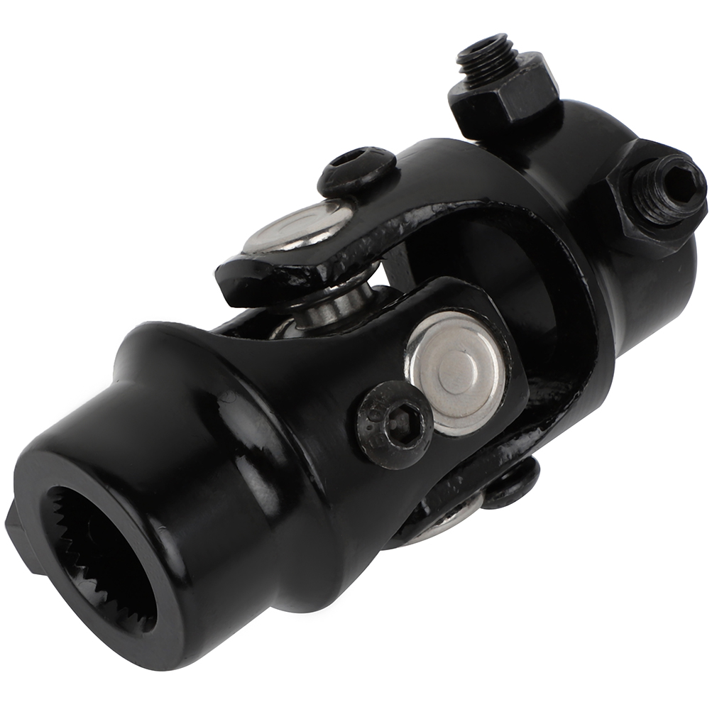 CCIYU Universal Steering U-Joints Shaft 35 Degree 1" DD X 3/4-30 Spline Black
