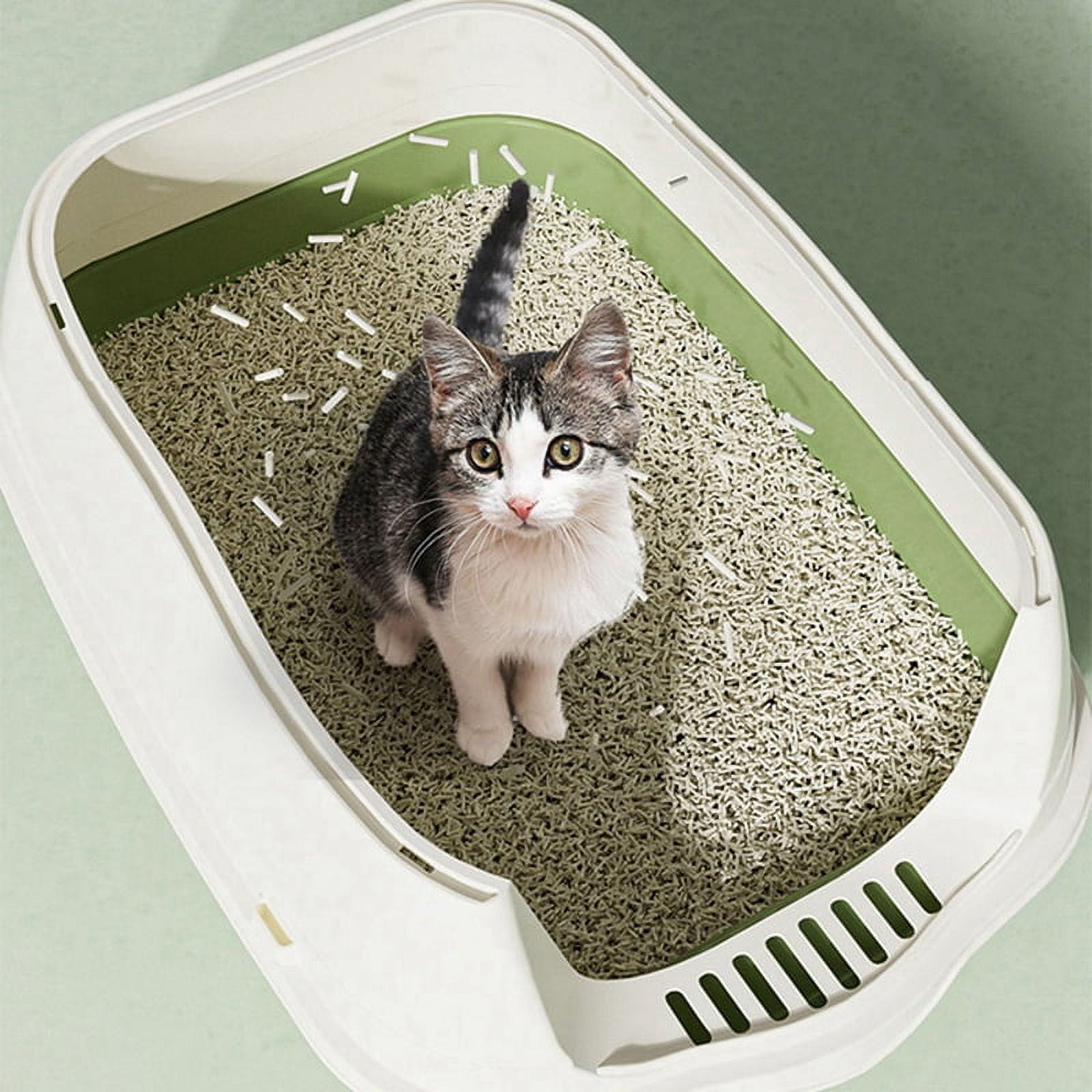 Fully Enclosed Cat Litter Box Splash-Proof Cat Potty Breathable Removable Kitten Toilet C_0t10