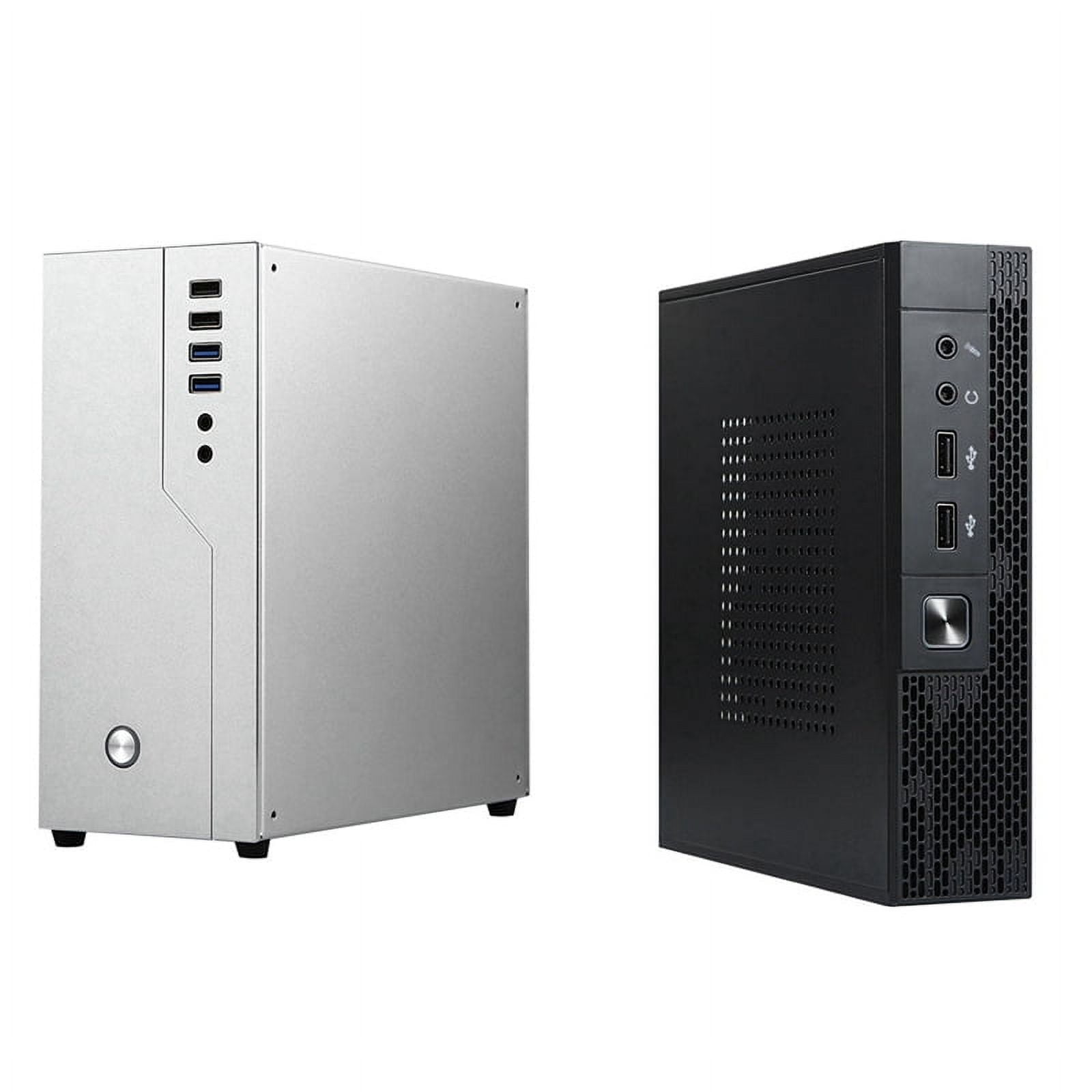 Mini ITX Computer Case All Aluminum Soft HTPC Single Slot Case with ITX Computer Case TX02 Mini Desktop Case