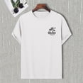 thumbnail image 5 of Huesdet Men Graphic T Shirtss Crewneck Short Sleeve Tee Textured Knit Pullover Tops Graphic Tees Men(White,3XL), 5 of 9