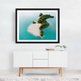thumbnail image 2 of Emerald Forest on a Turquoise Lake - Photography Nature Landscape Scenic Black Framed Wall Art Print 11 x 14 inches, 2 of 3
