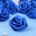 thumbnail image 3 of 50 piezas de flores artificiales de color azul zafiro y rosa para decoración de cabezas de flores para el Día de Todos los Santos, cumpleaños, bodas, fiestas, ceremonias, accesorio para el, 3 of 8