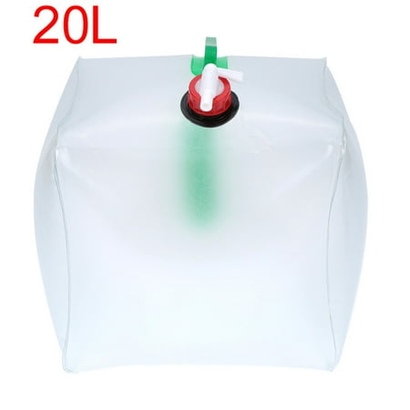 - 3L / 5L / 10L / 15L / 20L PVC Outdoor Foldable Folding Collapsible Transparent Water Bag Drinking Water Carrier Container Camping Picnic