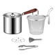 thumbnail image 1 of Sartén honda con asa y cesta coladora, sartén de cocina desmontable para estilo C, 1 of 8