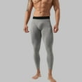 thumbnail image 2 of SSAAVKUY Men's Compression Pants Cool Dry Athletic Workout Leggings Sports Running Active Tights Base Layer Running Tights Gray 8-10, 2 of 9