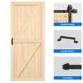 thumbnail image 4 of Dextrus MWDEXvgzPU 36" x 88" Natural Barn Door Hardware Kit, 4 of 6