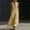 Yellow1, variant on Kojanyu Women's Summer Sleeveless V-Neck Ruffled Long Dress with Belt 100% Cotton Casual Maxi Dress for Vacation Daily and Special Occasions
