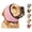 Pink, variant on Zenpup Noise Cancelling Ear Wrap for Dogs, Soft Dog Ear Wrap with Adjustable Chin Strap for Fireworks, Thunder, Vacuum, Grooming and Travel