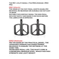 thumbnail image 2 of Sonducket 1 par de pedales de Metal resistentes a los arañazos para el pie del pie, Pedal de bicicleta CNC antideslizante, accesorios mejorados, piezas de Ciclismo Vistoso ColoridoDu+2Rodamientos Sonducket OD024553-03, 2 of 6