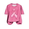 thumbnail image 2 of Fiudx Liquidación de Ahorros de Verano Blusas Casuales de Moda para Mujer, Camiseta Estampada con Cuello Redondo, Camisetas de Manga Corta, 2 of 4