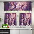 thumbnail image 3 of Yuyamidu Hummingbird Kitchen Curtains and Valances 3 Panel Set Easy to Install Kitchen Curtains Sets for Windows UV Protection Window Treatment Tiers for Living Room Home Decor, 3 of 5