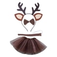 thumbnail image 3 of Disfraz de reno Strade Fareast Limited conjunto de tutú diadema de animales para fiesta, 3 of 8