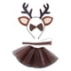 thumbnail image 3 of Diadema de tutú de reno con cola y pajarita, conjunto para disfraz de cosplay para niñas, diadema encantadora sin flor, 3 of 9