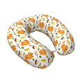 thumbnail image 2 of KLL Squirrel Eating Nuts Pattern Memory Foam Cervical Neck Pillow Versatile U-Shaped Pillows for Home/Office/Camping/Travelling/Soft Washable Cover, 2 of 8
