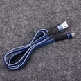 thumbnail image 6 of Bemz USB Cable Compatible with AT&T Radiant Max 5G (Double Nylon Braided USB Type-C to USB-A Charger Cable) with Keychain Tool - 3.3 Feet (1 Meter) - Blue, 6 of 7