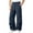 Dark Blue, variant on Dvprdro Wide Leg Sweatpants for Men Elastic Waist Drawstring Casual Athletic Sweat Pants Loose Fit Stretch Trousers Fashion Workout Joggers with Zipper Pocket
