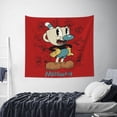 thumbnail image 6 of The Cuphead Show Tapestry Wall Hanging Wall Art Decor Wall Tapestry for Living Room Bedroom Dorm 40x60 Inch, 6 of 7