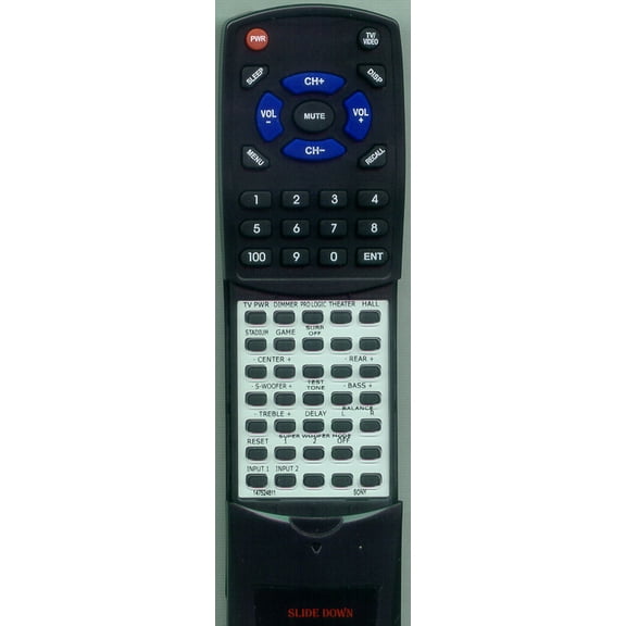 Replacement Remote for SONY 1-475-232-11, 147523211, RT147524811, RMJ57, SAVA57, SAVA27