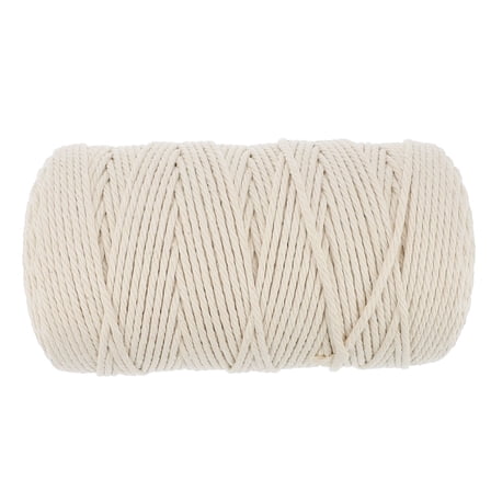 TABLZONE White Cotton Twine for Crafts, Projects, Wrapping, Gardening, 1 Roll String