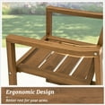 thumbnail image 3 of Dycanpo Outdoor Dining Chairs Set of 2,Weather Resistant Patio Chairs with Armrest for Indoors,Teak, 3 of 7