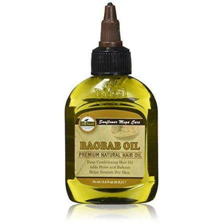 Difeel Premium Natural Hair Care Oil, Baobab, 2.5 oz, 3 Pack