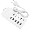 thumbnail image 3 of Cergrey USB Charging Station 10‑Port Wall Power Fast Smart Charger For Multiple Devices EU Plug 100‑240V,Smart USB Charger,Charging Dock, 3 of 8