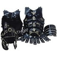 thumbnail image 3 of THOR INSTRUMENTS Medieval King Roman Movie Helmet+Muscle Jacket Black Costume W/Shaulder Rustic Vintage Home Decor Gifts, 3 of 5