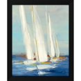thumbnail image 2 of Julia Purinton 20x24 Black Modern Wood Framed Wall Art Titled - Summer Regatta II Red Yellow, 2 of 6
