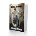 thumbnail image 2 of Artery8 Birthday Card Made it to 50 Christ on a Bike Motorcycle Funny For Him Man Male Dad Brother Son Papa Grandad Greeting Card, 2 of 3