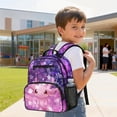 thumbnail image 3 of KUIFORTI Cherry Blossom Axolotl Toddler Backpack Girls Kids School Bag with Multiple Organizer Pockets Adjustable Straps for Preschool Kindergarten Back to School Gifts, 3 of 7