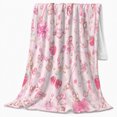 thumbnail image 2 of Whimsical Sweet Treats And Pearls Detailed Visual Pattern Cheerful Fantasy Art Lovers Expressive Room Motif Warm Flannel Blanket, Housewarming Gift for Bedroom and Living Room Home Decor, 2 of 9