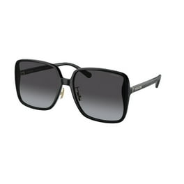 Coach Women s Pilot Sunglasses HC 7059 Gold Metal Frame with Mirrored Gradient Lenses 58mm Walmart
