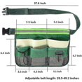 thumbnail image 4 of Riñonera para herramientas de jardín, bolsa de almacenamiento de herramientas, riñonera de malla portátil ajustable, 4 of 4