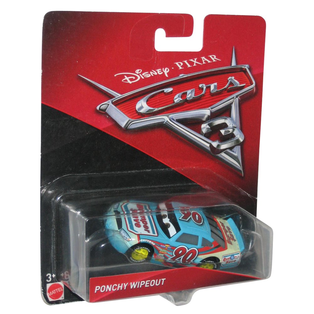 Disney Pixar Cars 3 Movie Ponchy Wipeout Mattel Die Cast Toy Car