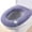 Purple #2, variant on Universal O-Shape Toilet Seat Cushion Cover, Soft Knitted Fleece, Washable, Non-Slip, Blue, 35Cm Outer Diameter, 12Cm Inner Diameter