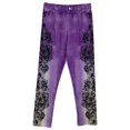 thumbnail image 4 of MKLEKYY Pantalones deportivos mujer Vaqueros capri con estampado floral para mujer para uso casual Conjuntos de primavera, 4 of 4
