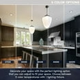 thumbnail image 2 of Luxrite 5 Inch LED Flush Mount Ceiling Light, 12W 800LM, 5CCT 2700K-5000K, Dimmable - Black, 2 of 7