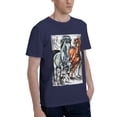 thumbnail image 2 of Bingfone Four Running Horses Men'S Loose Fit Short-Sleeve Pocket T-Shirt, 2 of 7