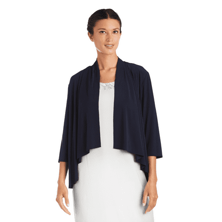 R&M Richards Women's 3/4 Sleeve Swing Shrug