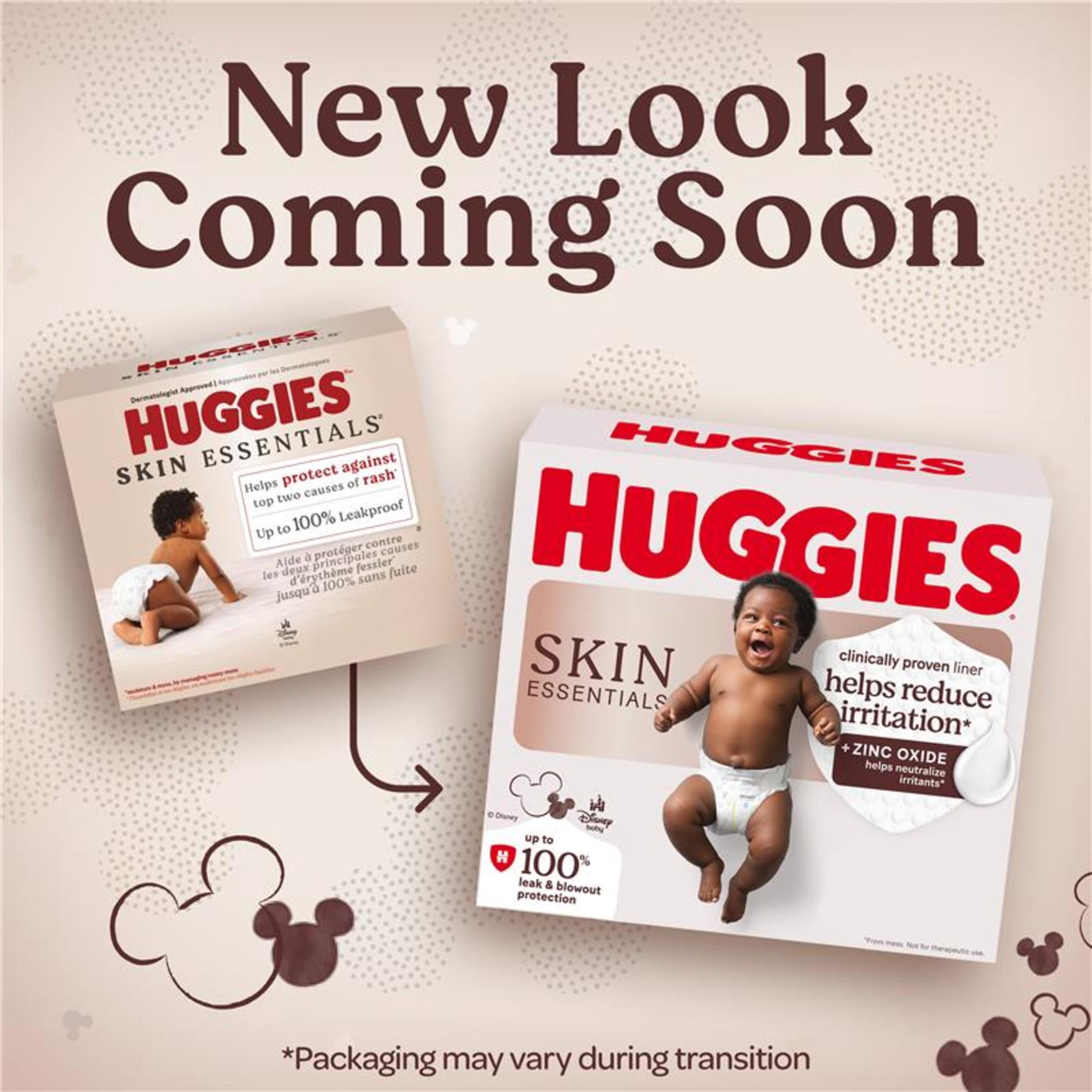 Huggies Skin Essentials Baby Diapers, Size 2 (12-18 lbs), 26 Count (Select for More Options)