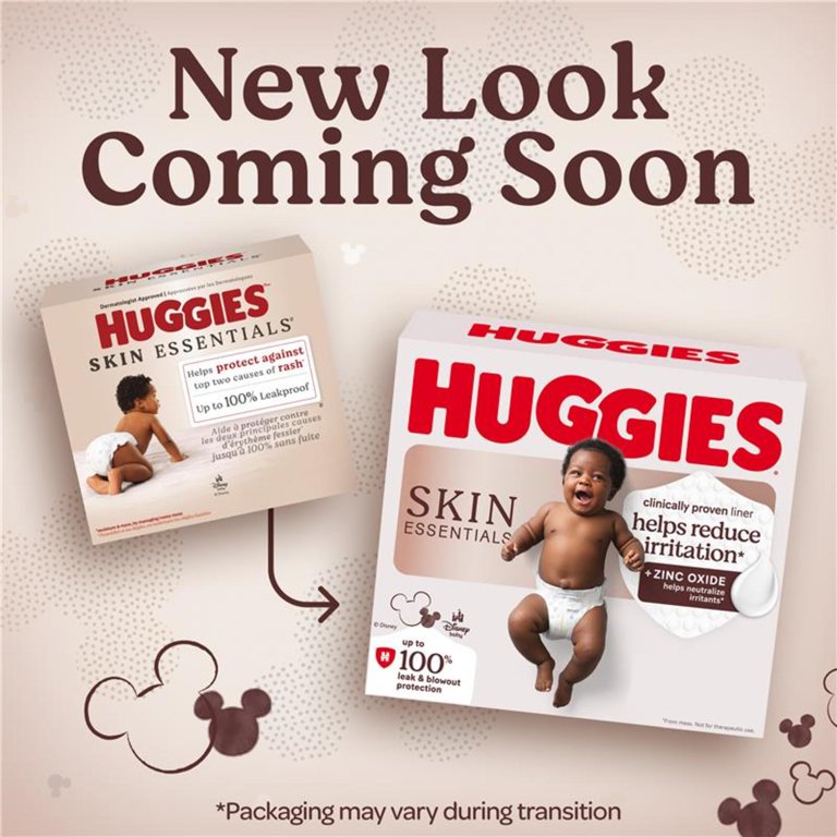 Huggies Skin Essentials Fragrance Free Diapers, Size 1 photo 2
