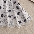 thumbnail image 5 of Women's Halloween Black Cat Print Pajama Set Lace Cami Top and Matching Shorts 2 Piece Spaghetti Strap Sleepwear Lounge Set, 5 of 7