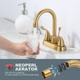 thumbnail image 4 of 4 Inch Centerset Bathroom Faucet Gold, 4 of 5