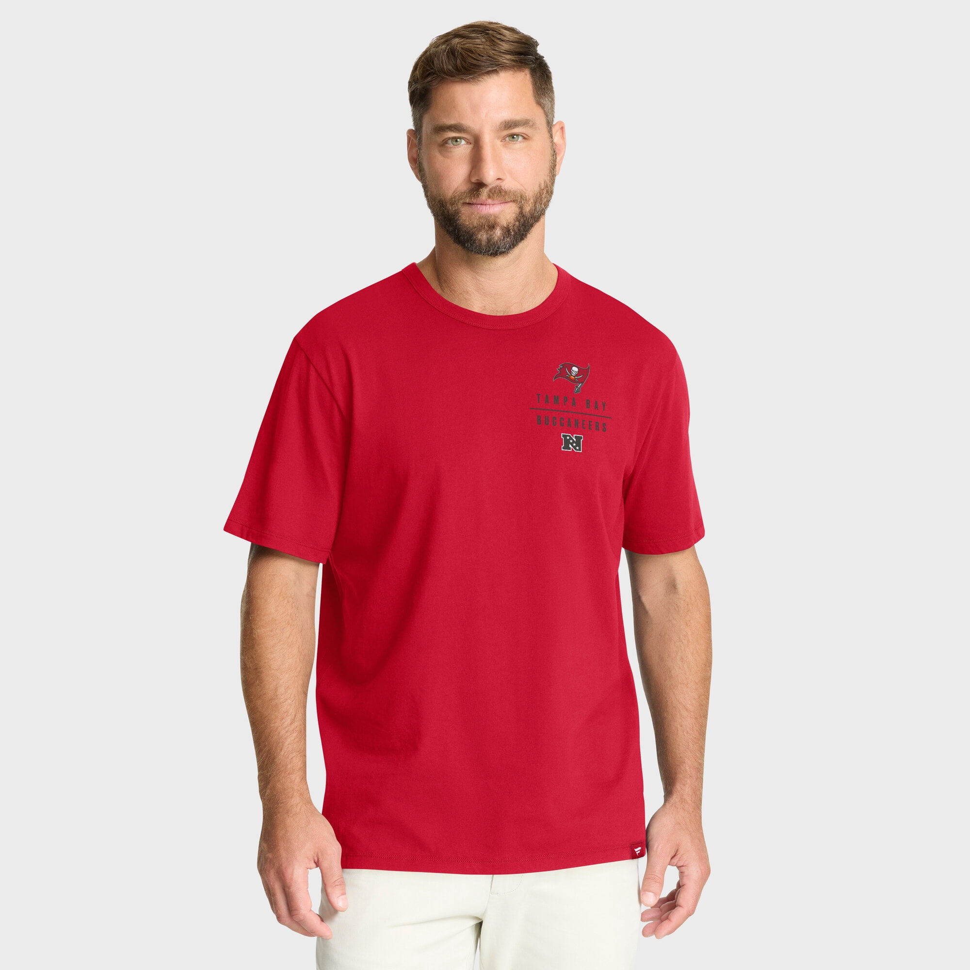 Men's Fanatics Red Tampa Bay Buccaneers Passing Pocket Legacy T-Shirt