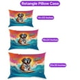 thumbnail image 3 of Retro Surfing Saint Bernard in Cool Sunglasses Hello Summer Waves Pillowcase Double Sided St Dog Lover Pillow Case Covers - 10001, 3 of 3