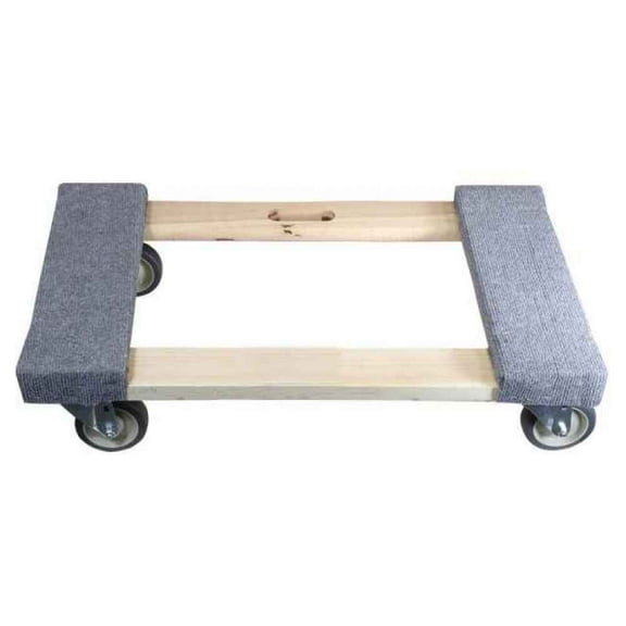 US Cargo Control - Carpeted Moving Dolly 18 Inch x 30 Inch - Heavy Duty Furniture Dolly with Four Rubber Swivel Casters - Carpeted Edges for Safe Cargo Hauling